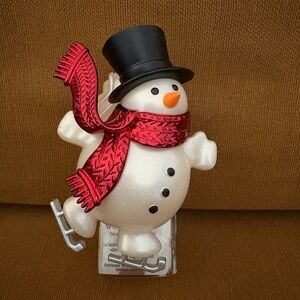 Bath & Body Works Wallflower Snowman with Red Scarf and Ice Skates. Brand New